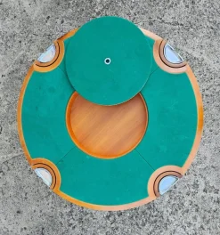 Pamono Postmodern Joker Poker or Game Table attributed to Jaime Tresserra, Spain, 1987><noscript><img width=