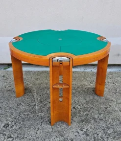Pamono Postmodern Joker Poker or Game Table attributed to Jaime Tresserra, Spain, 1987><noscript><img width=