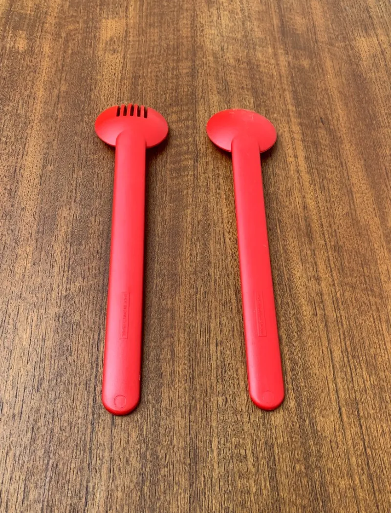 Outlet Pamono Postmodern Minimalist Swiss Salad Servers, Set of 2