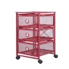 Pamono Postmodern Red Metal Storage Unit from Ikea, 1980s> Serving Bar Carts & Trolleys