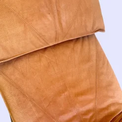 Best Pamono Postmodern Skye Relax Lounge Chair in Patinated Cognac-Brown Leatherby Tord Björklund for Ikea, Sweden, 1970s