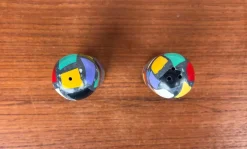 New Pamono Postmodern Terrazzo Pepper and Salt Shaker, 1980s, Set of 2