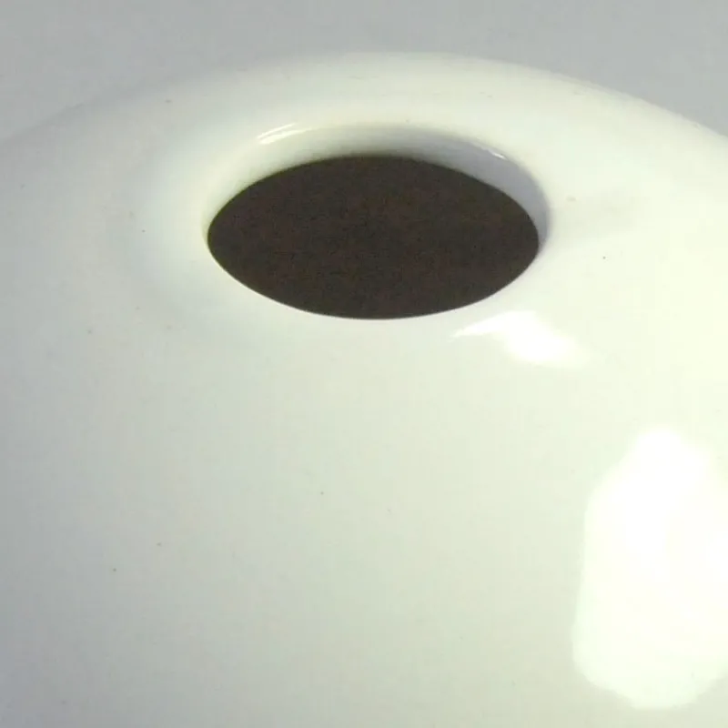 Outlet Pamono Postmodern White Ceramic Ball Vase, 1980s