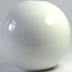 Outlet Pamono Postmodern White Ceramic Ball Vase, 1980s