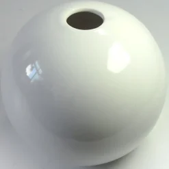 Outlet Pamono Postmodern White Ceramic Ball Vase, 1980s