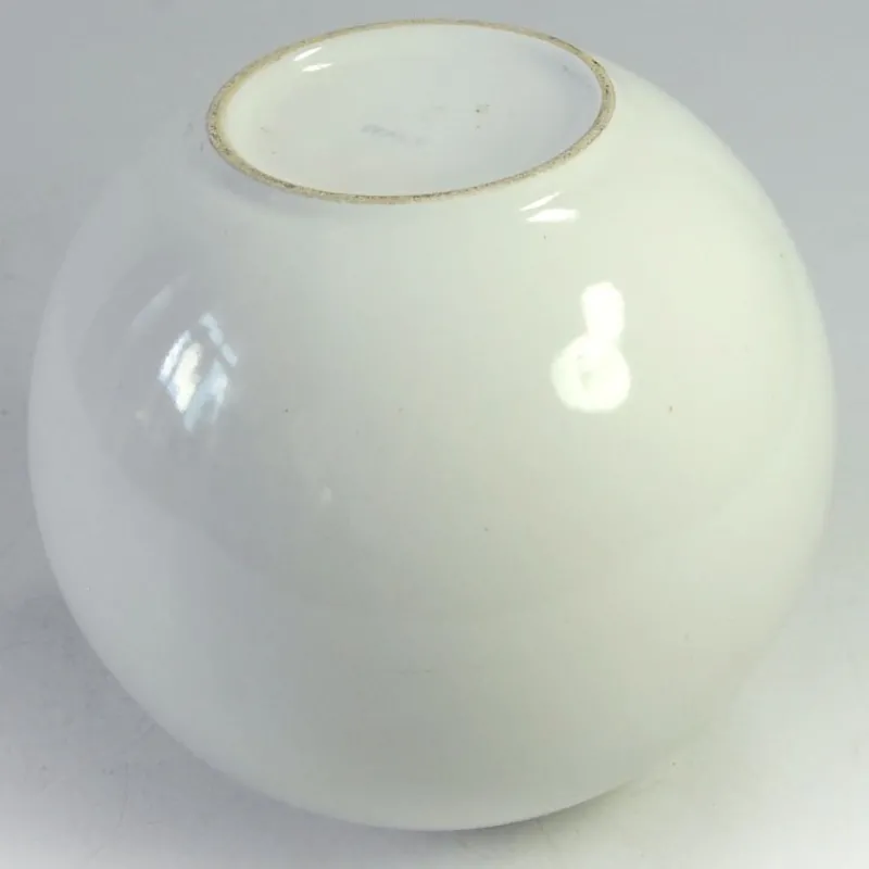 Outlet Pamono Postmodern White Ceramic Ball Vase, 1980s