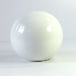 Outlet Pamono Postmodern White Ceramic Ball Vase, 1980s