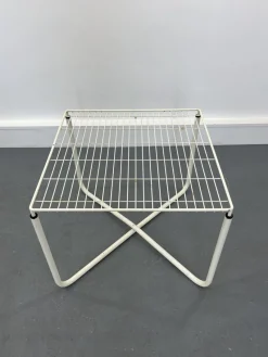 Pamono Postmodern White Jarpen Table by Niels Gammelgaard for Ikea, 1983><noscript><img width=