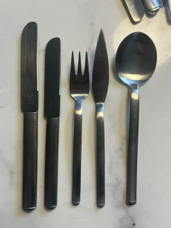 Pamono Pott Cutlery Service in Chrome Steel by Carlo Hugo for Solingen, 1975, Set of 47><noscript><img width=