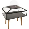 Outlet Pamono Powder Coated Steel, Glass and Oak Wood Decorative Cabinet 4 by JSPR