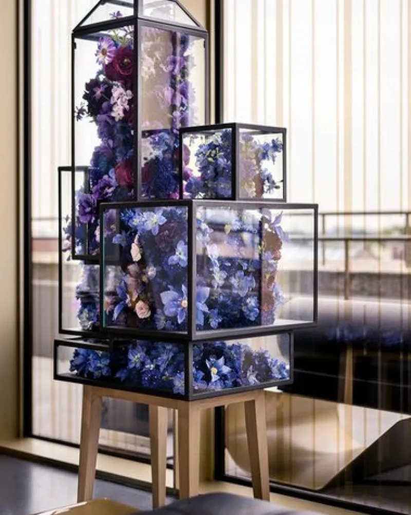 Outlet Pamono Powder Coated Steel, Glass and Oak Wood Decorative Cabinet 4 by JSPR