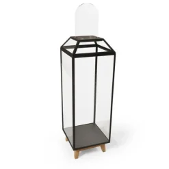 Outlet Pamono Powder Coated Steel, Glass and Oak Wood Decorative Cabinet 4 by JSPR