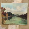 Outlet Pamono Pradel, French Landscape, 1993, Oil on Canvas