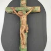 Pamono Pre-War Hanging Cross in Plaster, 1920s> Art Deco
