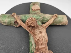 Pamono Pre-War Hanging Cross in Plaster, 1920s> Art Deco