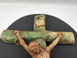 Pamono Pre-War Hanging Cross in Plaster, 1920s><noscript><img width=