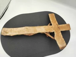 Pamono Pre-War Hanging Cross in Plaster, 1920s><noscript><img width=