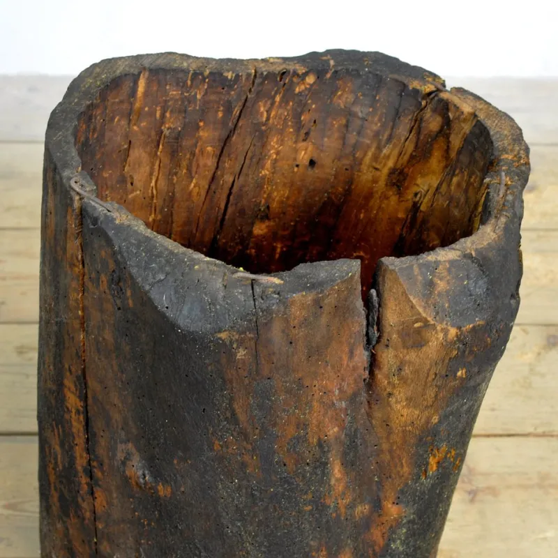 Pamono Primitive Storage Planter, 1900> Planters And Jardiniere