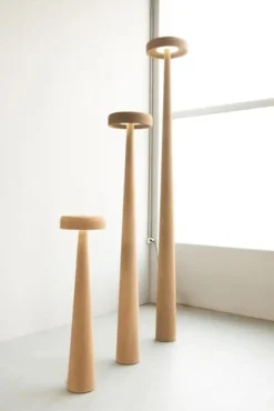 Pamono Printed Nature Econit Wood 245 Floor Lamp by Harry Thaler><noscript><img width=