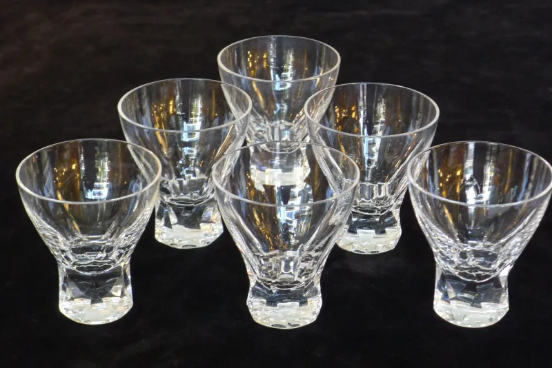 New Pamono Prisma Drinking Glasses in Lead Crystal by Wilhelm Wagenfeld for Peill & Putzler, 1950s, Set of 6