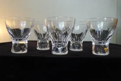 New Pamono Prisma Drinking Glasses in Lead Crystal by Wilhelm Wagenfeld for Peill & Putzler, 1950s, Set of 6