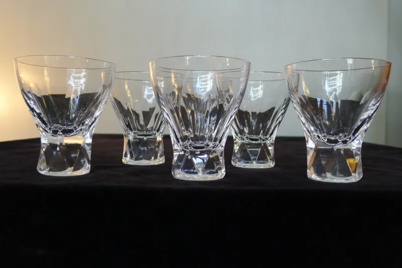 New Pamono Prisma Drinking Glasses in Lead Crystal by Wilhelm Wagenfeld for Peill & Putzler, 1950s, Set of 6