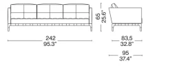 New Pamono Privé Sofa by Philippe Starck for Cassina
