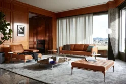 Pamono Prive Steel and Leather Sofa by Philippe Starck for Cassina><noscript><img width=