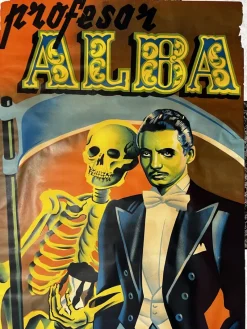 Pamono Professor Alba Man Who Plays with Death Magic Poster, 1959><noscript><img width=