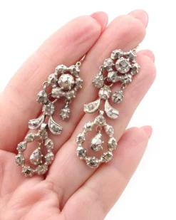 Clearance Pamono Provencal Diamond Drop Earrings, Set of 2
