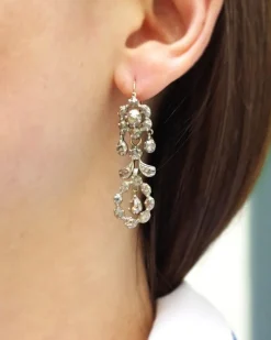 Clearance Pamono Provencal Diamond Drop Earrings, Set of 2
