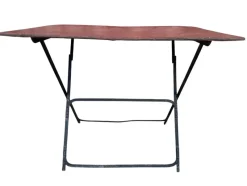 Hot Pamono Provencal Folding Iron Garden Table, 1900s