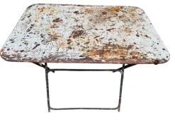 Pamono Provencal Folding Iron Garden Table, 1900s> Garden Tables