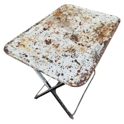 Pamono Provencal Folding Iron Garden Table, 1900s><noscript><img width=
