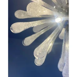 Hot Pamono Pulegoso Drops Murano Glass Sputnik Chandelier by Simoeng