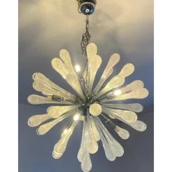 Hot Pamono Pulegoso Drops Murano Glass Sputnik Chandelier by Simoeng