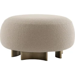 Pamono Punto E Virgola Bouclé Wool Pouf by Morica Design> Seating