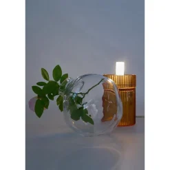 Pamono Pure Crystal Glass Nina Amber and Grande Table Lamp by Studio Bojola><noscript><img width=