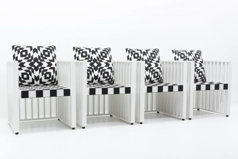 Hot Pamono Purkersdorf Chair by Josef Hoffmann for Wittmann, Austria, 1990s