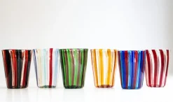 Hot Pamono Purpurri of Angelo Ballarin Glasses by Mariana Iskra, Set of 6