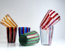 Hot Pamono Purpurri of Angelo Ballarin Glasses by Mariana Iskra, Set of 6