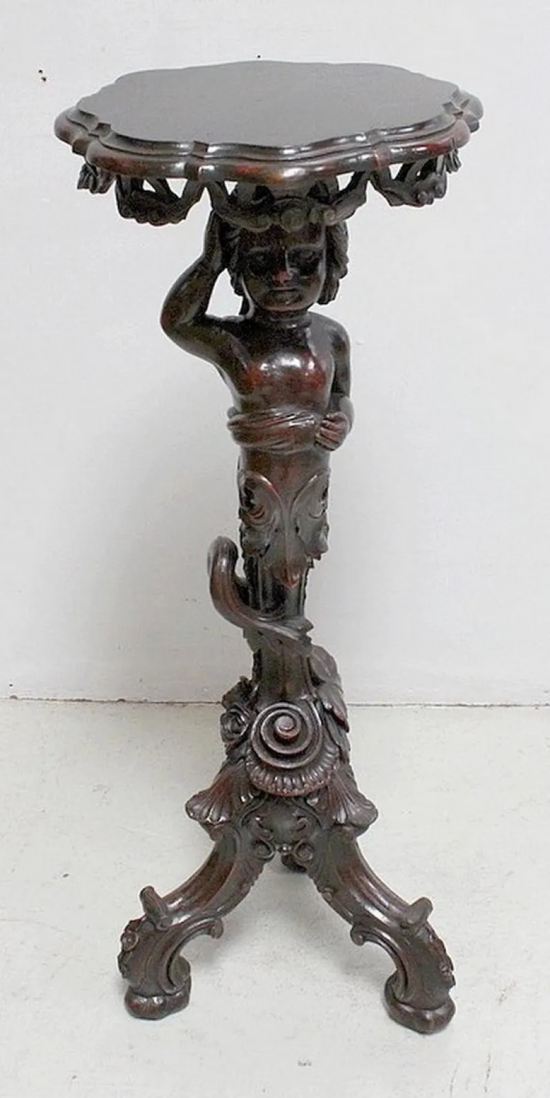 Pamono Putti Stand in Carved Wooden, Late 19th Century> Pedestals And Columns