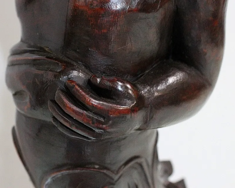 Pamono Putti Stand in Carved Wooden, Late 19th Century> Pedestals And Columns