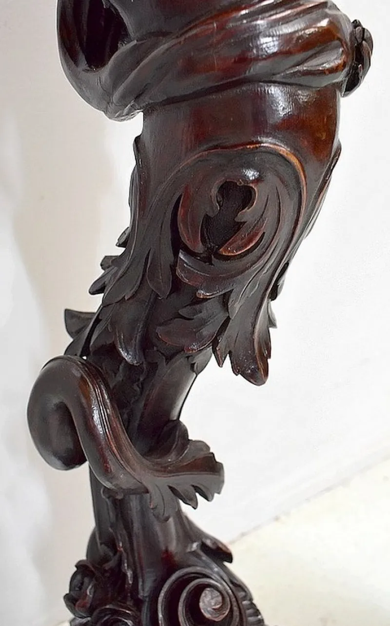 Pamono Putti Stand in Carved Wooden, Late 19th Century> Pedestals And Columns