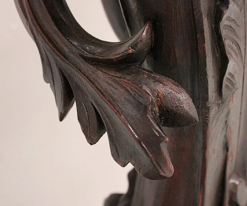Pamono Putti Stand in Carved Wooden, Late 19th Century> Pedestals And Columns