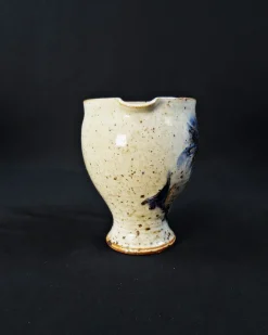 Best Pamono Pyrite Stoneware Pitcher with Thistle Decoration by Suzanne Dauliach, 1970s