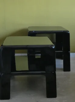 Pamono Quattro Gatti Stackable Tables by Mario Bellini for C&B Italia, 1967, Set of 4><noscript><img width=