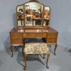 Discount Pamono Queen Anne Burr Walnut Dressing Table, 1920