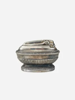 Discount Pamono Queen Anne Silver Metal Table Lighter, 1940s
