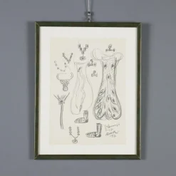 Hot Pamono R. Brindisi, Design, Charcoal on Paper
